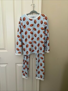 Sugar Bee - Football Print Butt flap Pajama Set